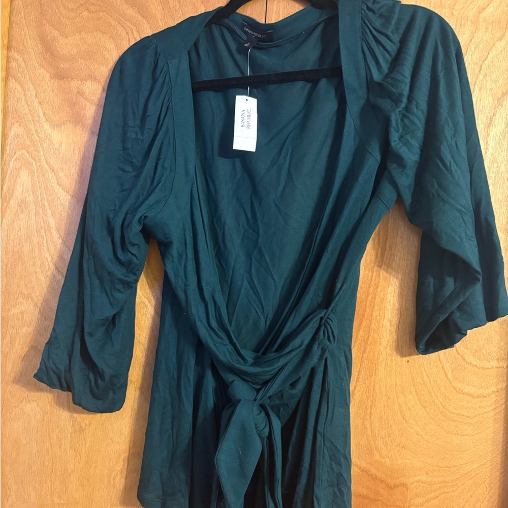 NWT Banana republic Elegant Dark Green Wrap jacket